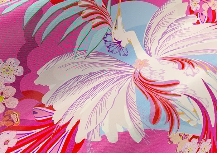 Faded Glamour, Fairground Pink - Motorised Roman Blind - Image 4